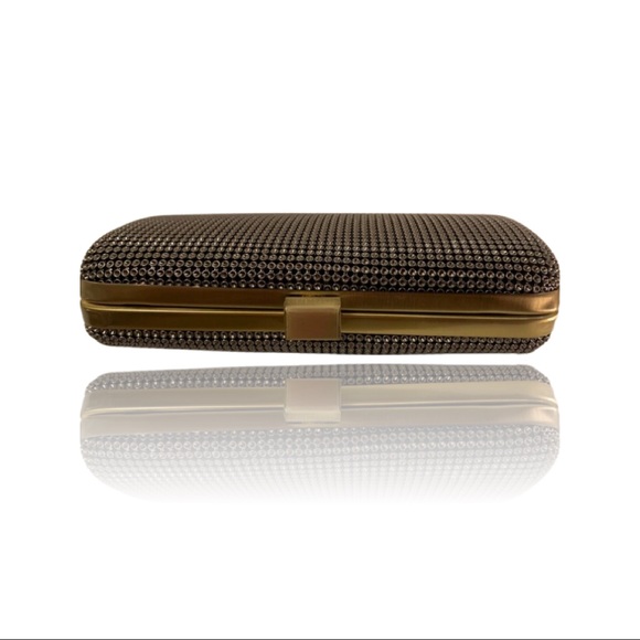 Sondra Roberts metal evening clutch bag